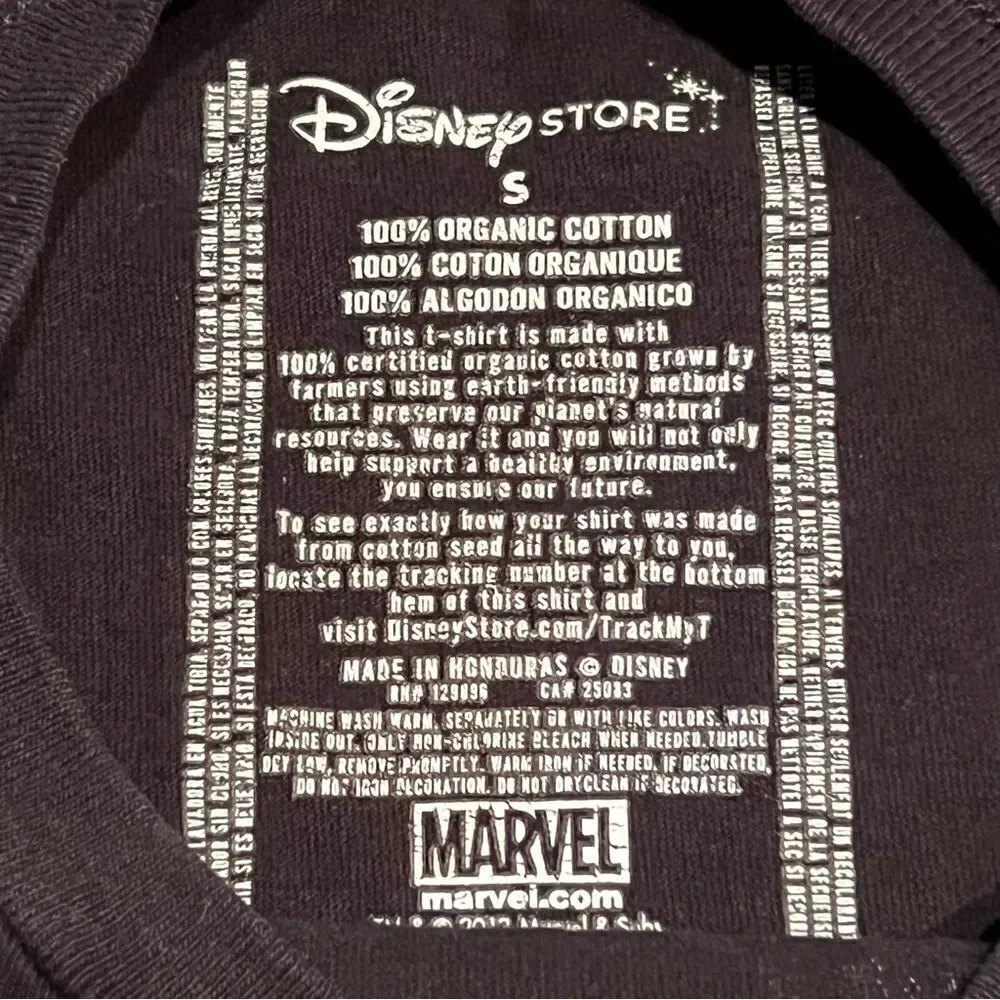 The Invincible Iron Man Disney Store Exclusive Graphic Tee Shirt / Size S